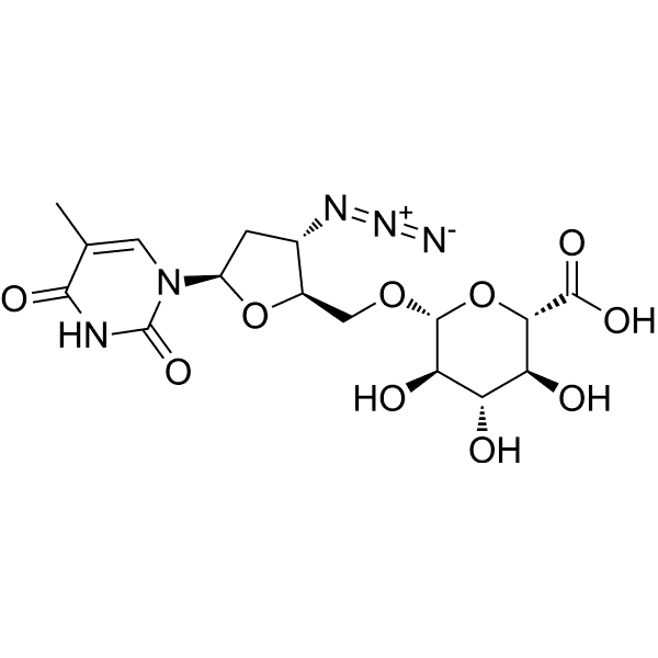 Zidovudine O-β-D-glucuronide Structure