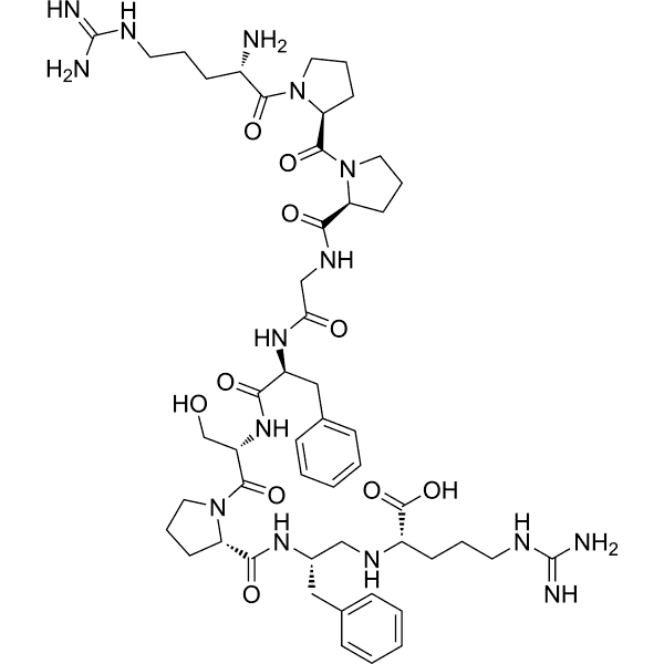 [Phe8Ψ(CH-NH)Arg9]-Bradykinin Structure