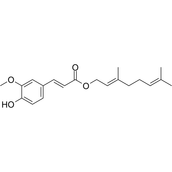 Geranyl ferulate Structure