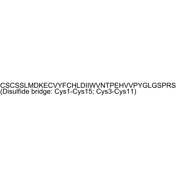 Big Endothelin-1 (1-38), human Structure