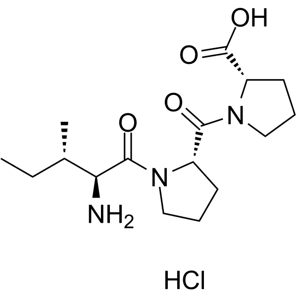 H-Ile-Pro-Pro-OH hydrochloride Structure