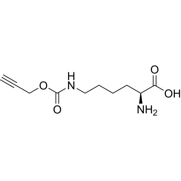 N-ε-propargyloxycarbonyl-L-lysine Structure