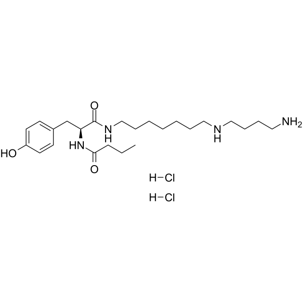 Philanthotoxin 74 dihydrochloride Structure
