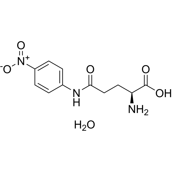 L-γ-Glutamyl-p-nitroanilide hydrate Structure