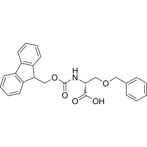 N-[(9H-Fluoren-9-ylmethoxy)carbonyl]-O-(phenylmethyl)-D-serine Structure
