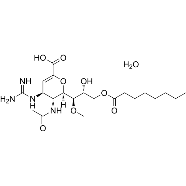 Laninamivir octanoate hydrate Structure