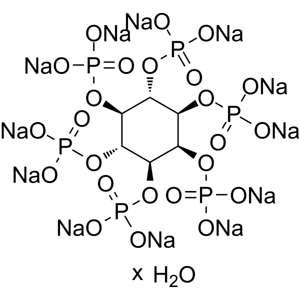 Phytic acid dodecasodium hydrate Structure