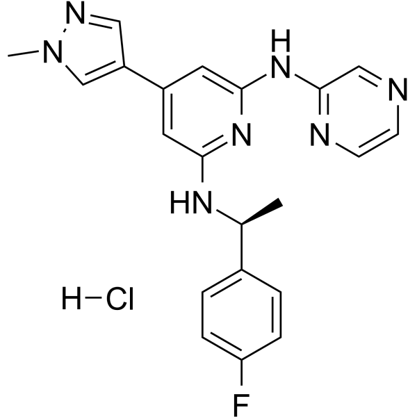 Ilginatinib hydrochloride Structure