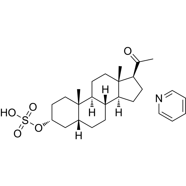 Pregnanolone sulfate (pyridinium)  Structure