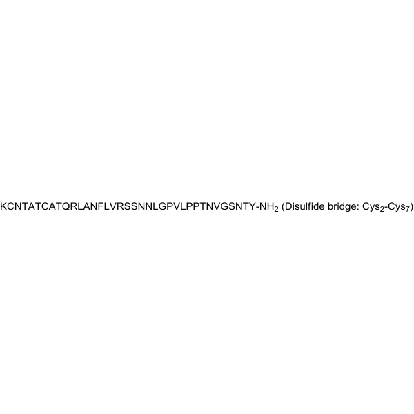 Amylin, amide, rat Structure