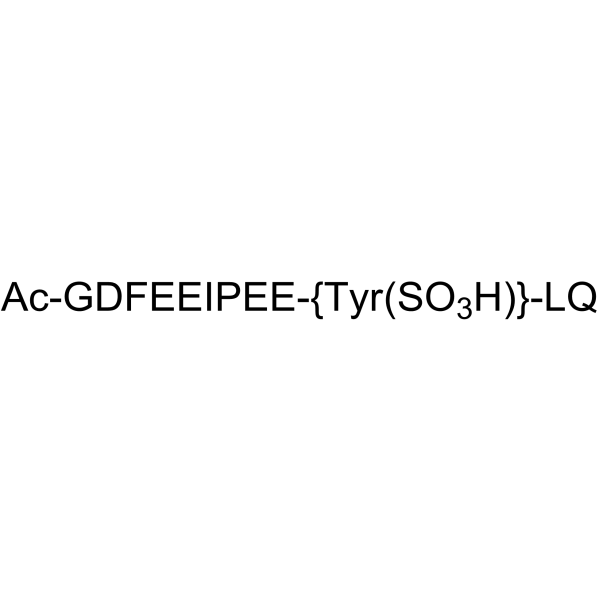 Acetyl-Hirudin (54-65) (sulfated) Structure