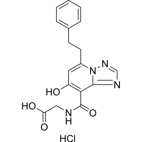 Enarodustat hydrochloride Structure