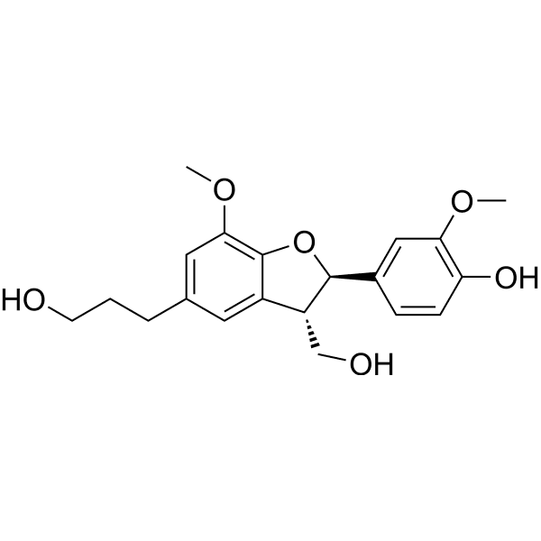 (2R,3S)-Dihydrodehydroconiferyl alcohol Structure