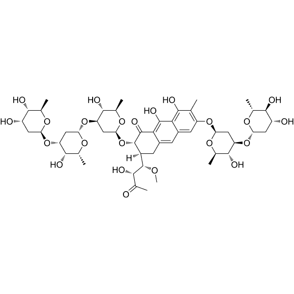 Demycarosyl-3D-β-D-digitoxosylmithramycin SK Structure