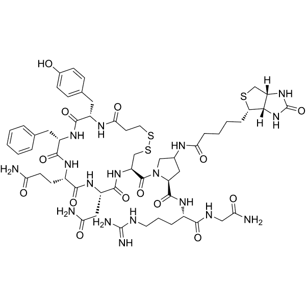 Biotinyl-(Arg8)-Vasopressin Structure