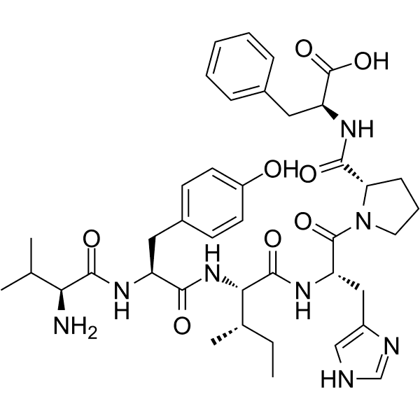 Angiotensin II (3-8), human Structure