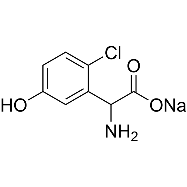 CHPG sodium salt Structure