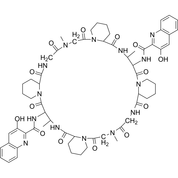 Quinaldopeptin Structure