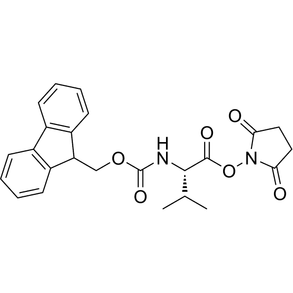 N-Fmoc-L-valine N-succinimidyl ester Structure