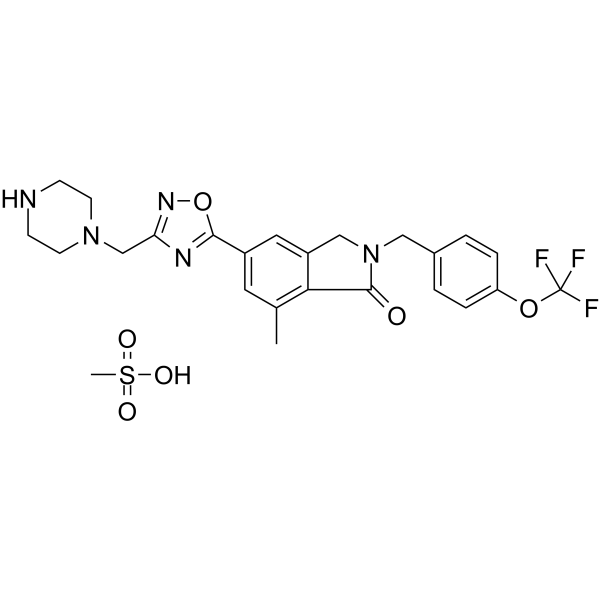 AZD-8529 mesylate  Structure