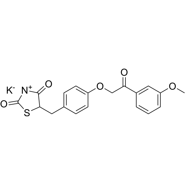 Azemiglitazone potassium Structure