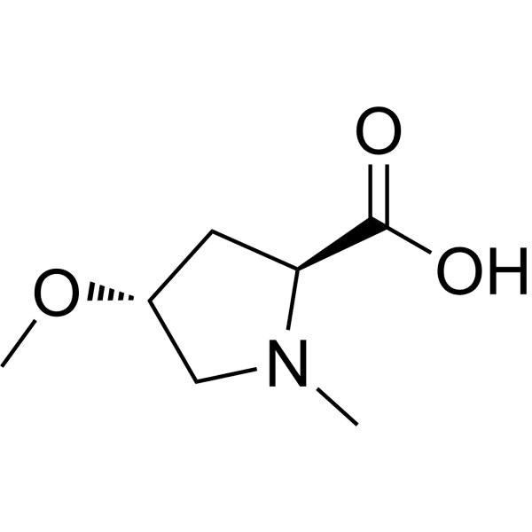 trans-N-Methyl-4-methoxyproline Structure