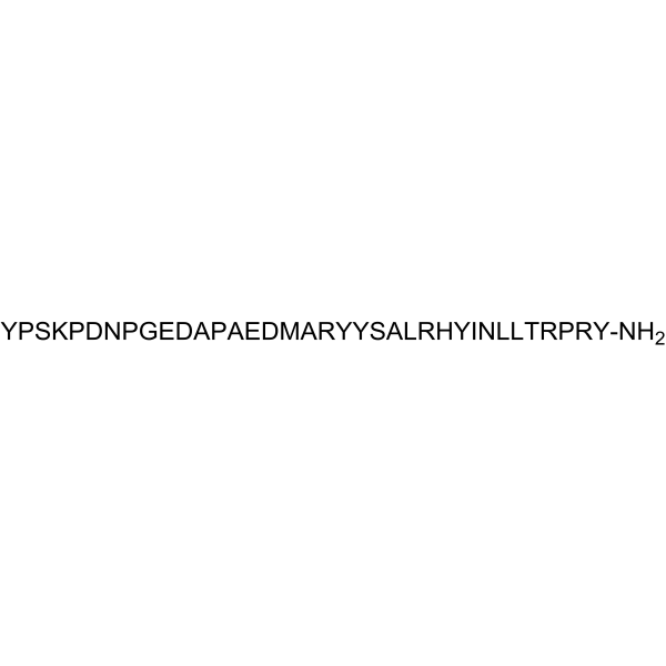 [Leu31, Pro34]-Neuropeptide Y(human, rat) Structure