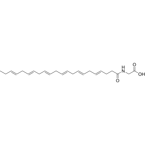 Docosahexaenoyl glycine Structure
