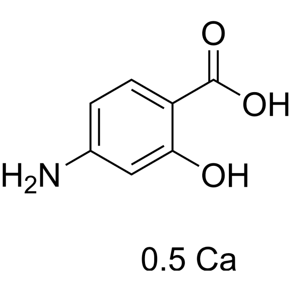 4-Aminosalicylic acid hemicalcium Structure