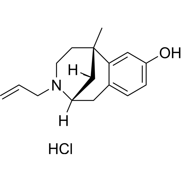 (+)-N-Allylnormetazocine hydrochloride Structure
