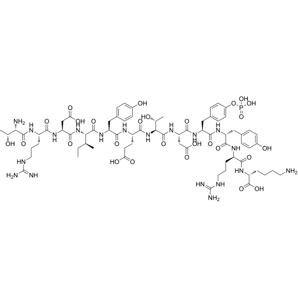 Insulin receptor (1142-1153), pTyr1150 Structure