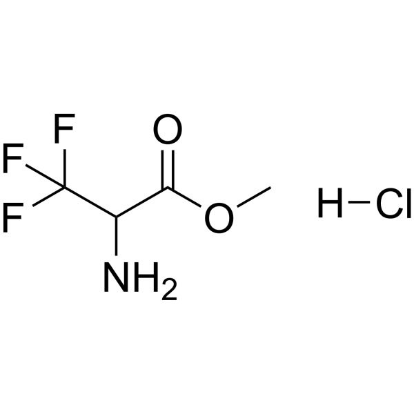 Methyl 2-amino-3, 3, 3-trifluoropropanoate hydrochloride Structure