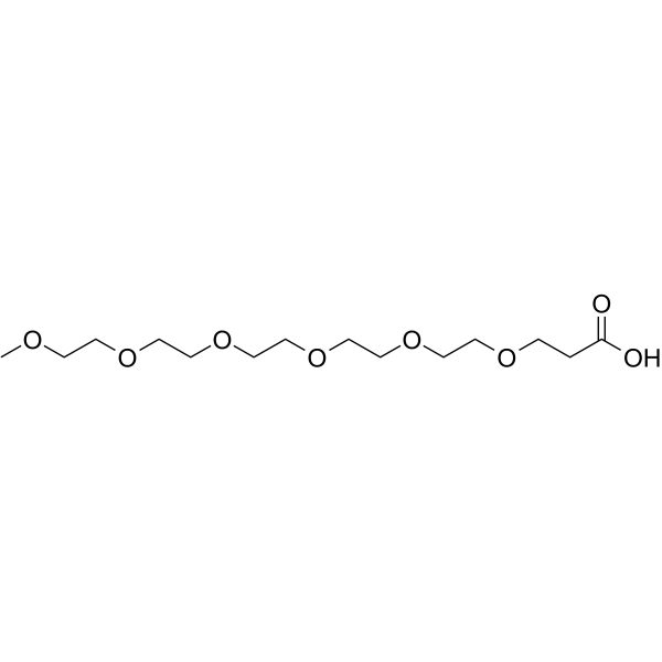 m-PEG5-CH2CH2COOH  Structure