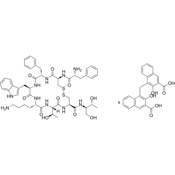 Octreotide pamoate Structure