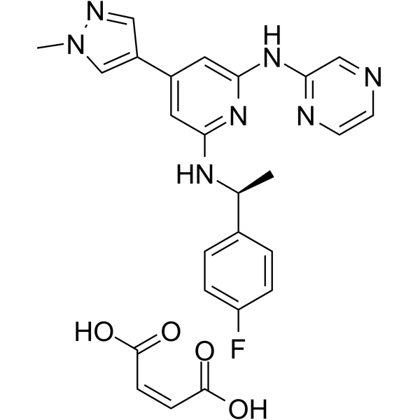 Ilginatinib maleate Structure