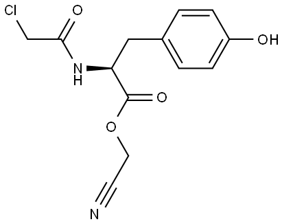 L-Tyrosine, N-(2-chloroacetyl)-, cyanomethyl ester Structure