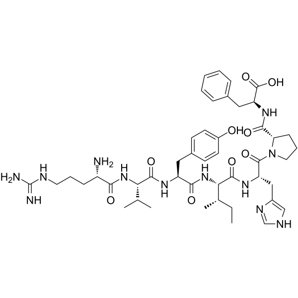 Angiotensin III, human, mouse Structure