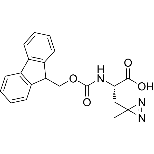 Fmoc-L-photo-leucine Structure