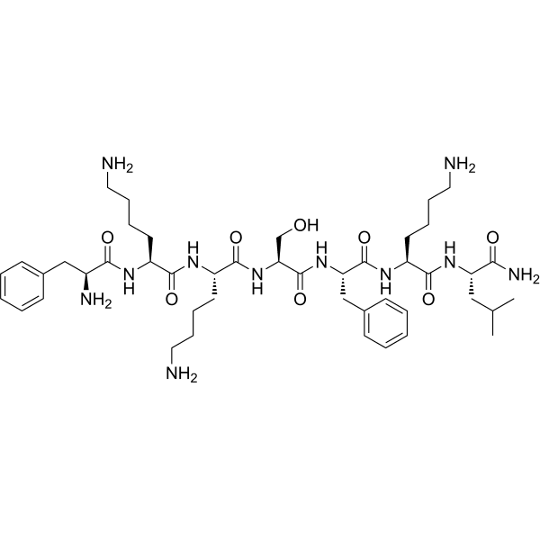 FKKSFKL-NH2 Structure