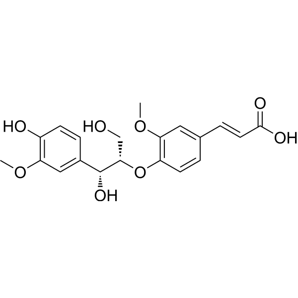 Erythro-guaiacylglycerol-β-ferulic acid ether Structure