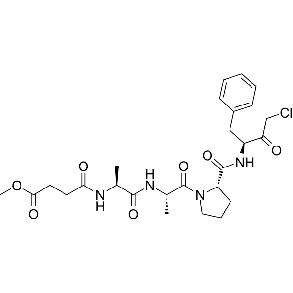 MeOSuc-AAPF-CMK Structure