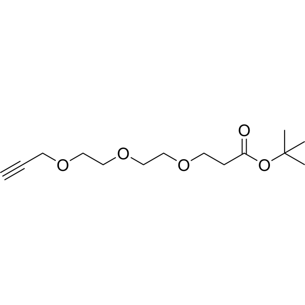 Propargyl-PEG3-Boc  Structure