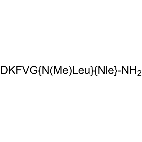 [Lys5,MeLeu9,Nle10]-NKA(4-10)  Structure