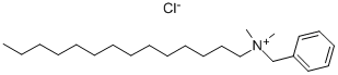 Benzyldimethyltetradecylammonium chloride Structure