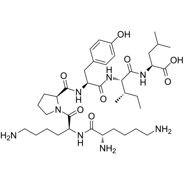 [Lys8, Lys9]-Neurotensin (8-13) Structure