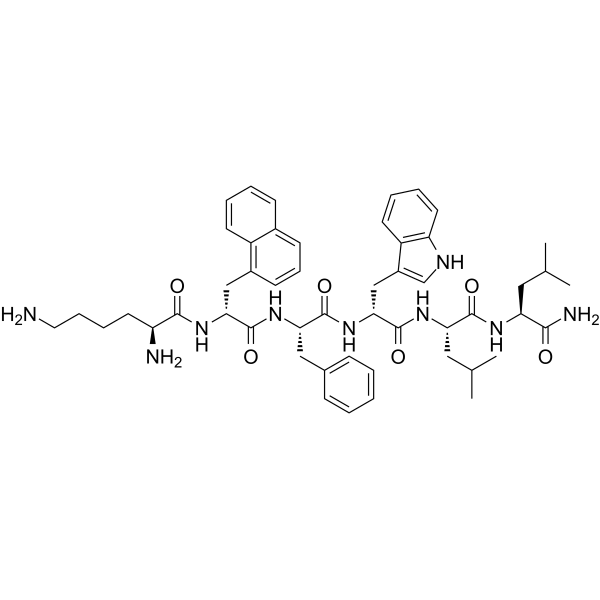 K-(D-1-Nal)-FwLL-NH2  Structure