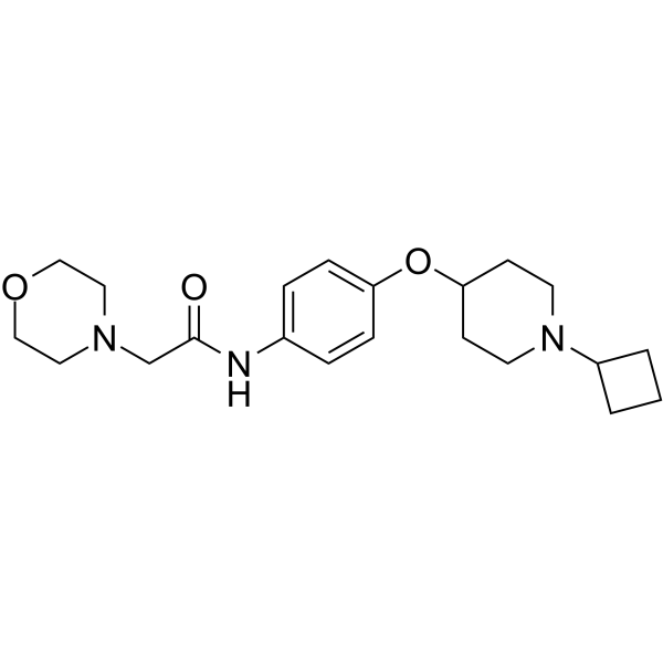 Samelisant free base Structure