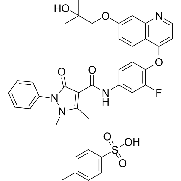 Ningetinib Tosylate Structure