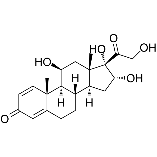 16α-Hydroxyprednisolone Structure