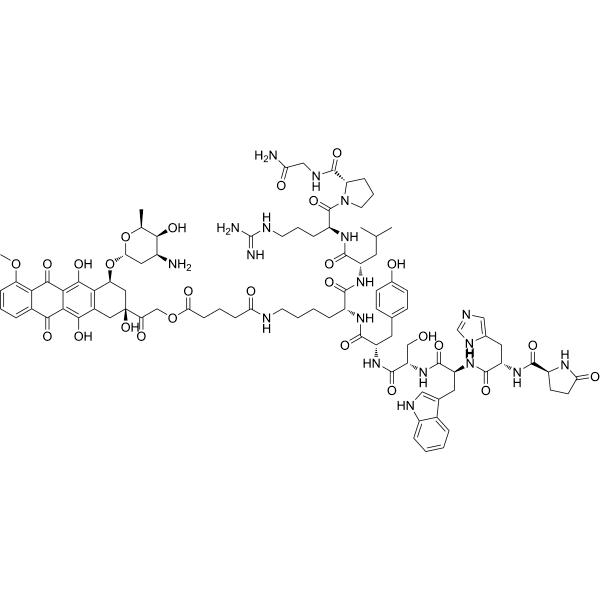 Zoptarelin doxorubicin Structure